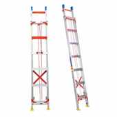 阁楼一字单侧铝合金梯梯梯福源伸缩批发 工程加厚 家用梯子