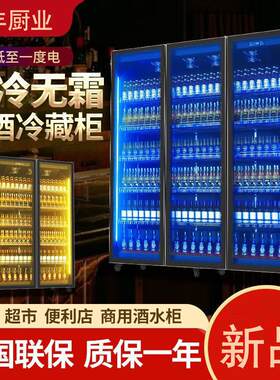 麦丰冷藏保鲜恒温红酒柜啤酒柜饮料柜酒水展示柜酒吧立式冰柜商用