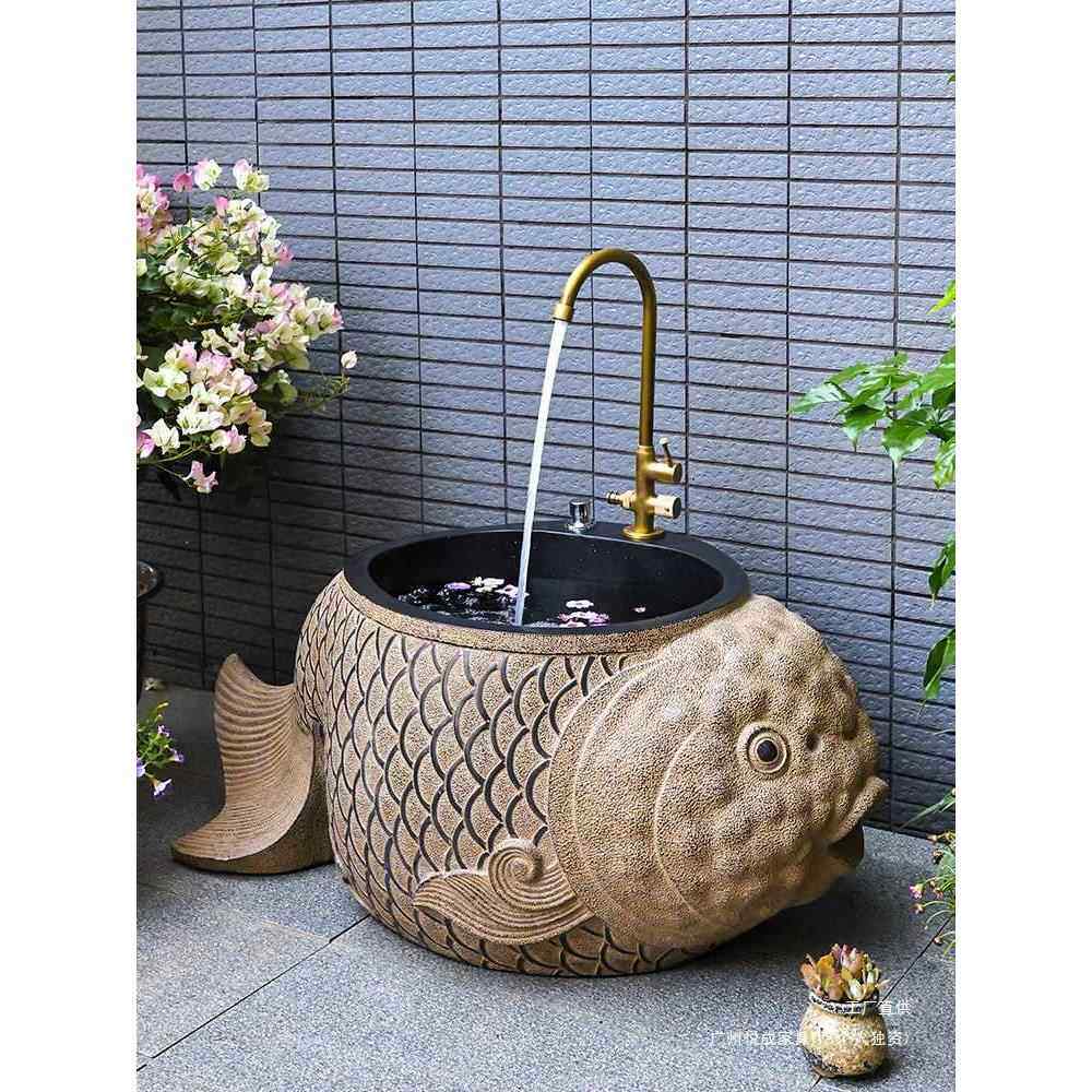 庭院拖把池家意用户498花外园洗露台水槽洗院子拖布池阳台创墩布