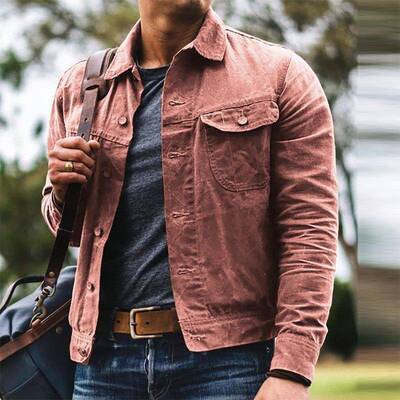 F 39838 Men's Casual Collar Jacket 休闲翻领夹克