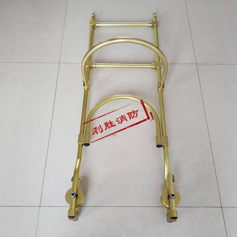 电力施工带滑轮软梯头自锁式铝合金软梯头防触电单双线挂式飞车