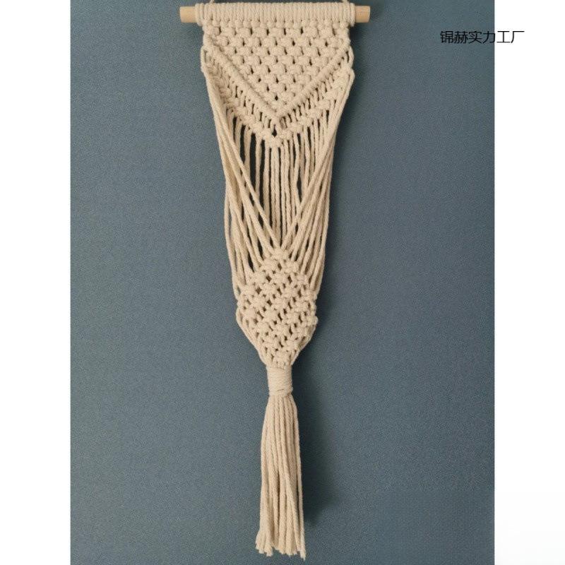 锦赫实力手毯工编织装挂墙饰挂饰品棉绳挂网兜花篮民宿客厅卧室干