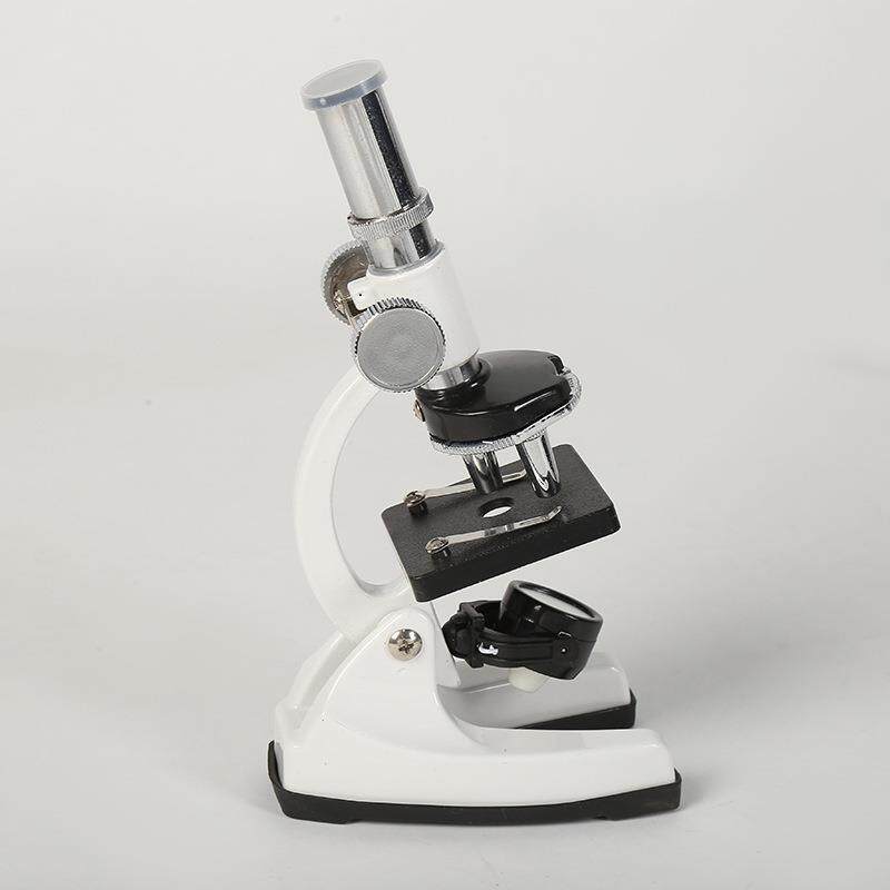 儿童显微镜1200倍学生教学实验仪器工具箱组装光学显微镜