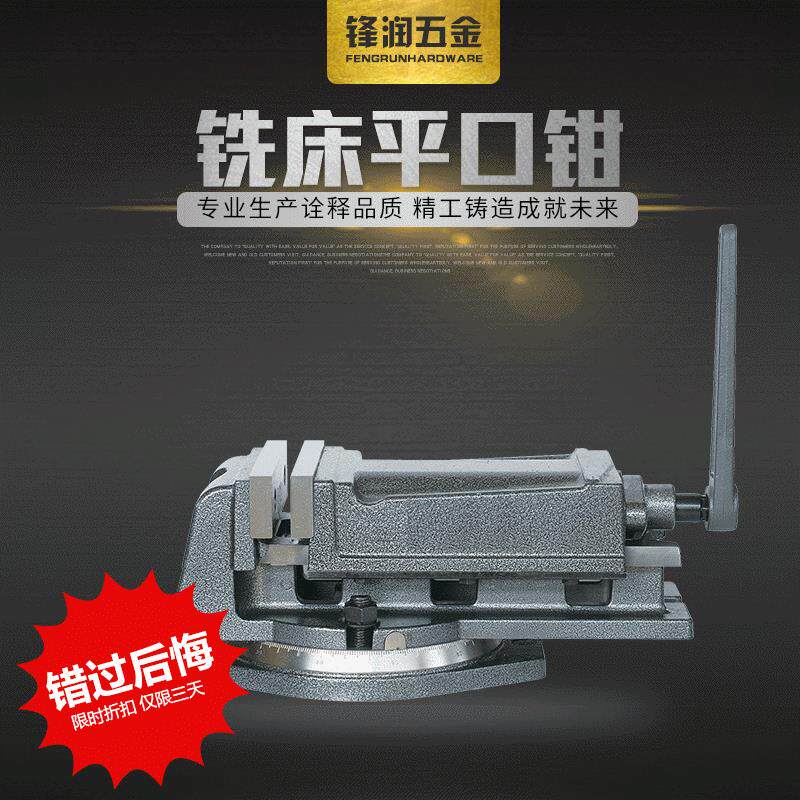 厂家供应精密平口钳 铣床台虎钳 钻床机用平口钳 木工角固式老虎