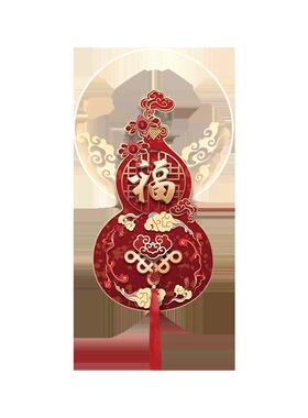 福禄临门画玄装饰新中式福字寓意好高级感客入户20250117走廊过关