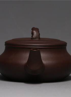龙砂陶自产自销宜兴紫砂茶壶紫泥茶壶汉扁壶250毫升紫砂壶