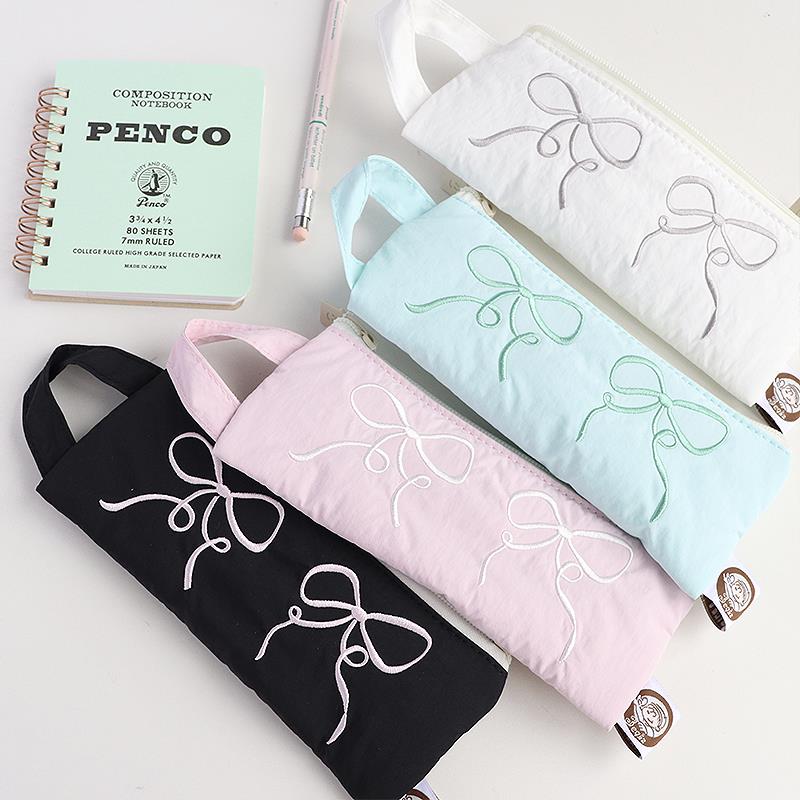 3egiz原创笔袋多巴胺简约蝴蝶结小众日系ins可爱少女墨镜收纳便携