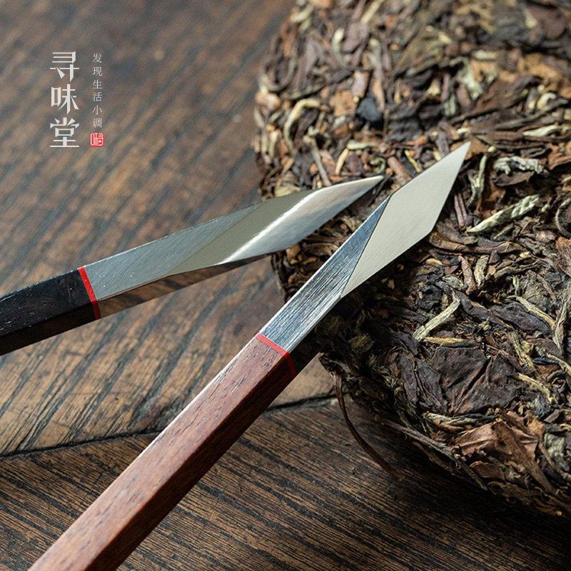 四方普洱茶刀茶针|不锈钢黑茶茶饼茶砖撬茶开茶刀茶锥茶具配件