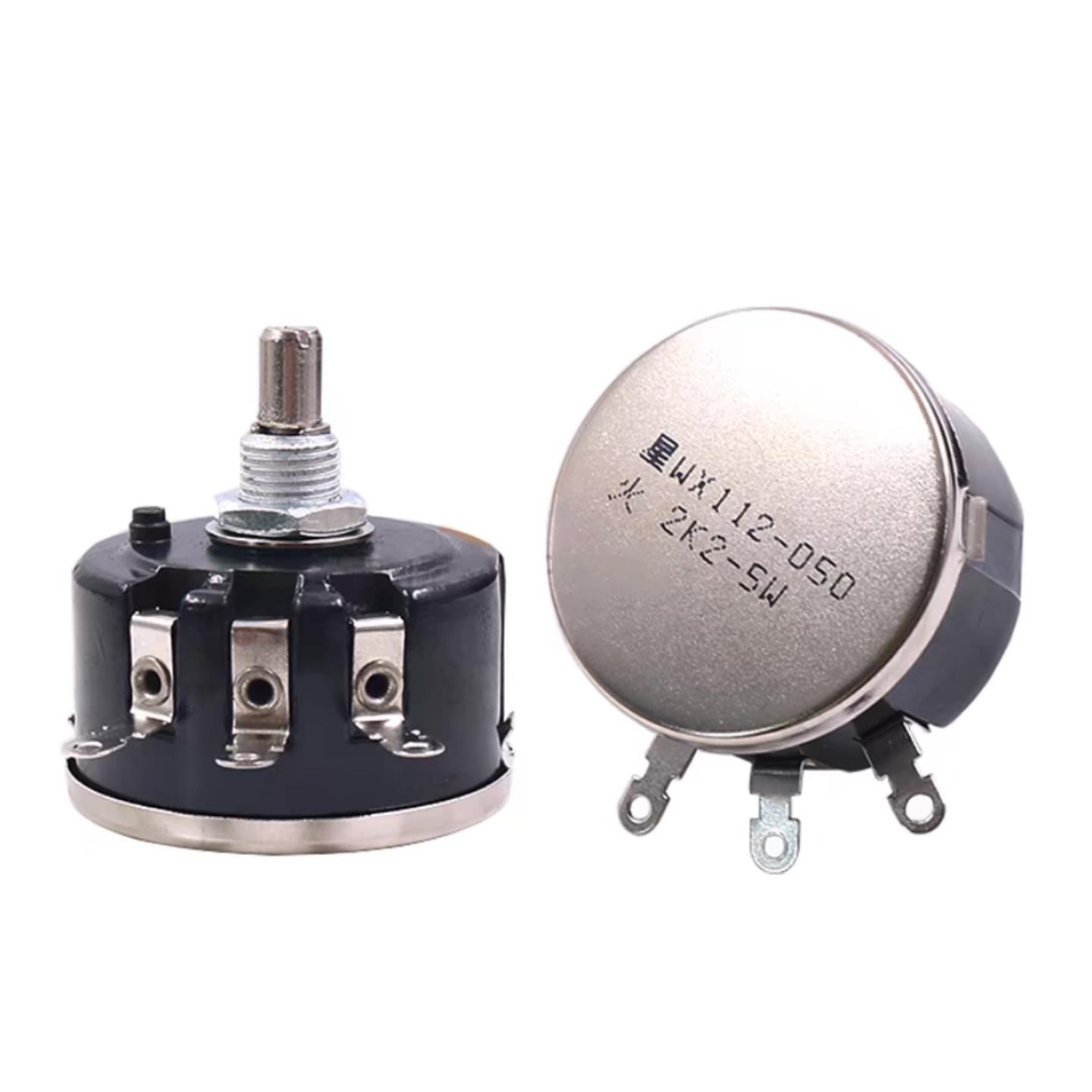 WX112单圈可调线绕电位器WX050 47欧姆560欧1K2K24K710K47K5W旋钮