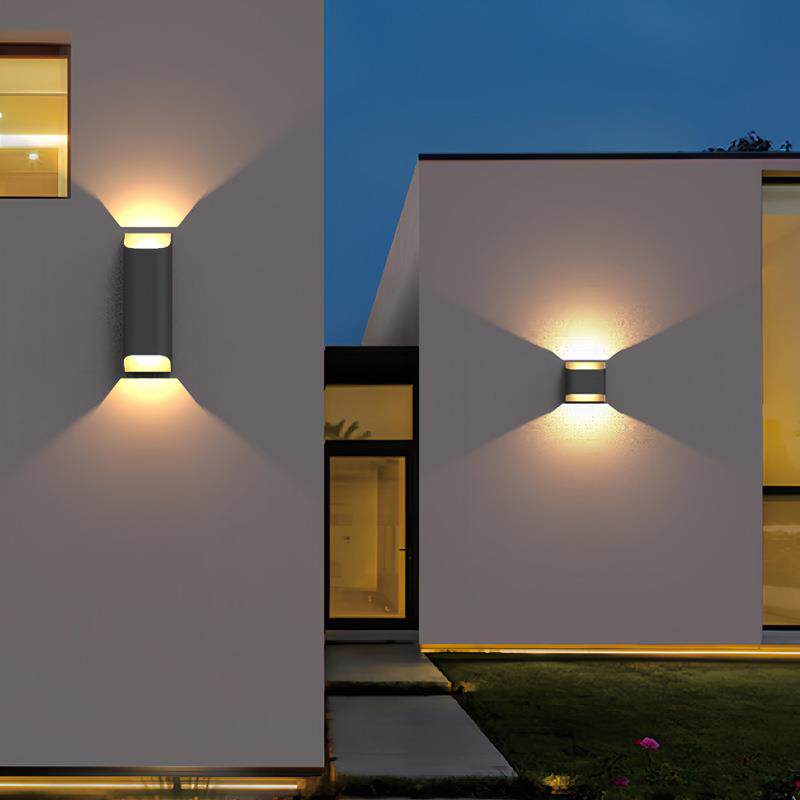 户外壁灯防水洗墙灯庭院灯别墅外墙灯柱子壁灯室外花园太阳能壁灯