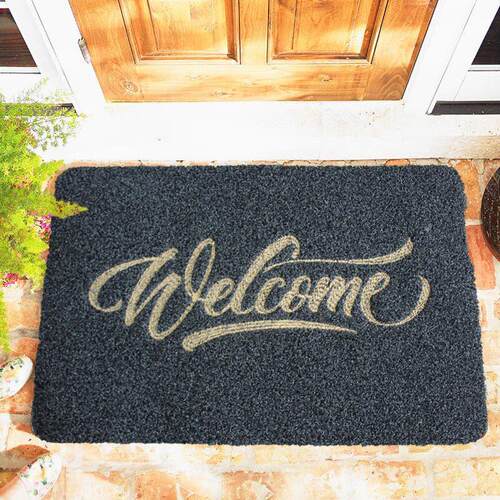 Entrance Doormat TPR Rubber Non-Slip Bath Mat Mud Sand Remov