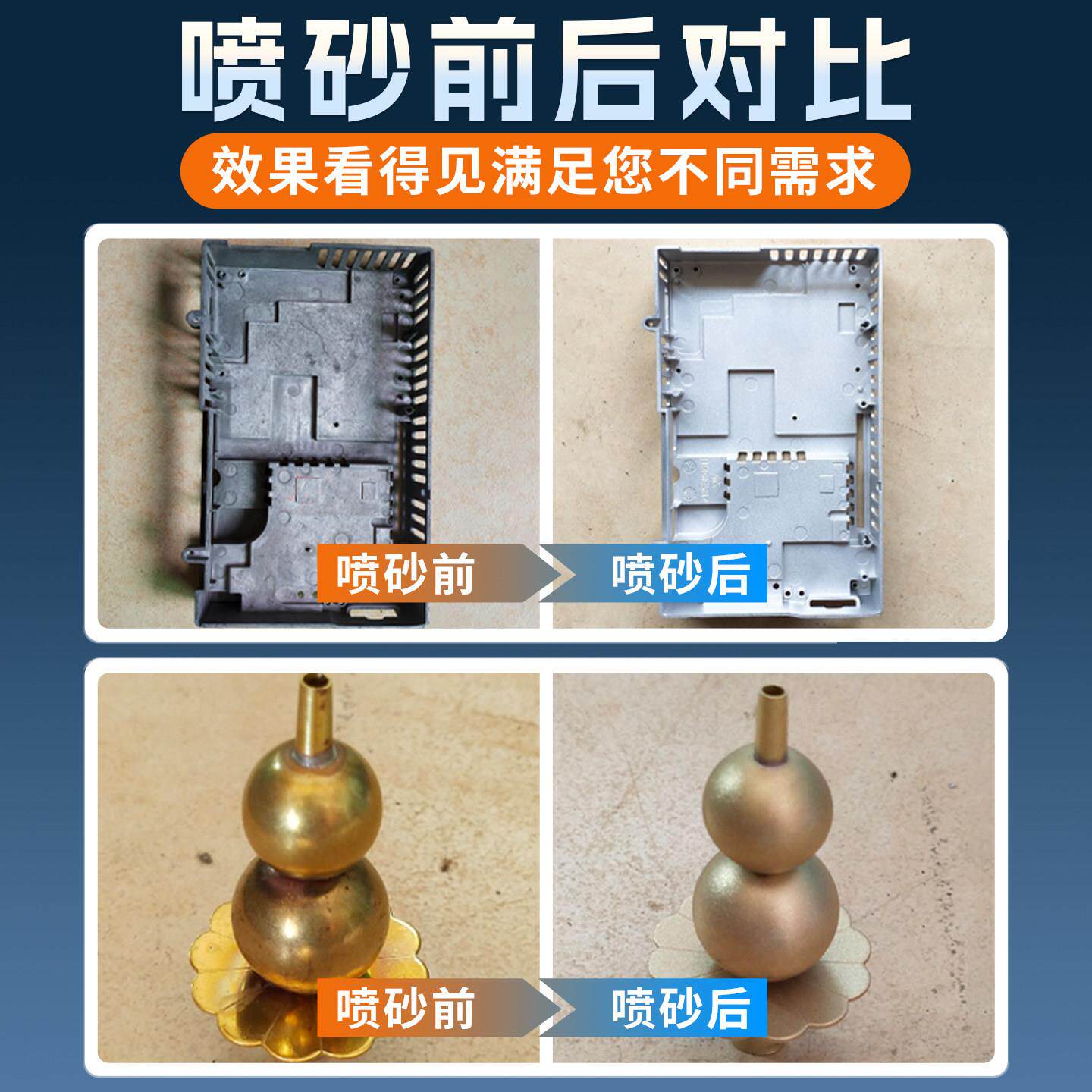 光合6050手动喷砂机小型喷沙机五金模具除锈机高压打砂机去氧化皮