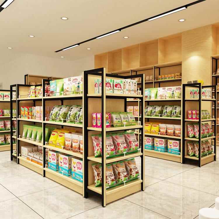 便利店货架烟酒柜网红同款精品陈列柜展示架零食酒水超市钢木货架