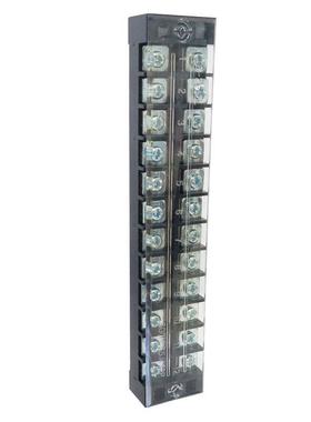 TB-2512接线端子排板12位12P/25A固定栅栏式压线柱快接线盒连接器