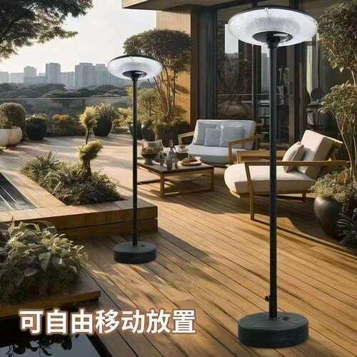 UFO太阳能庭院灯圆形灯别墅公园广场景观灯感应一体化路灯庭院灯