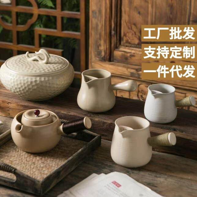 陶瓷围炉煮茶烤奶罐罐茶奶茶罐白泥苏打釉煮茶器烤茶专用罐罐陶罐