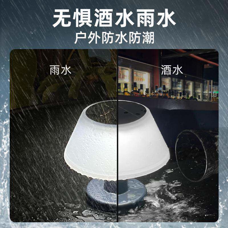 新款跨境太阳能台灯花园户外庭院灯室外氛围感家用太阳能小夜灯