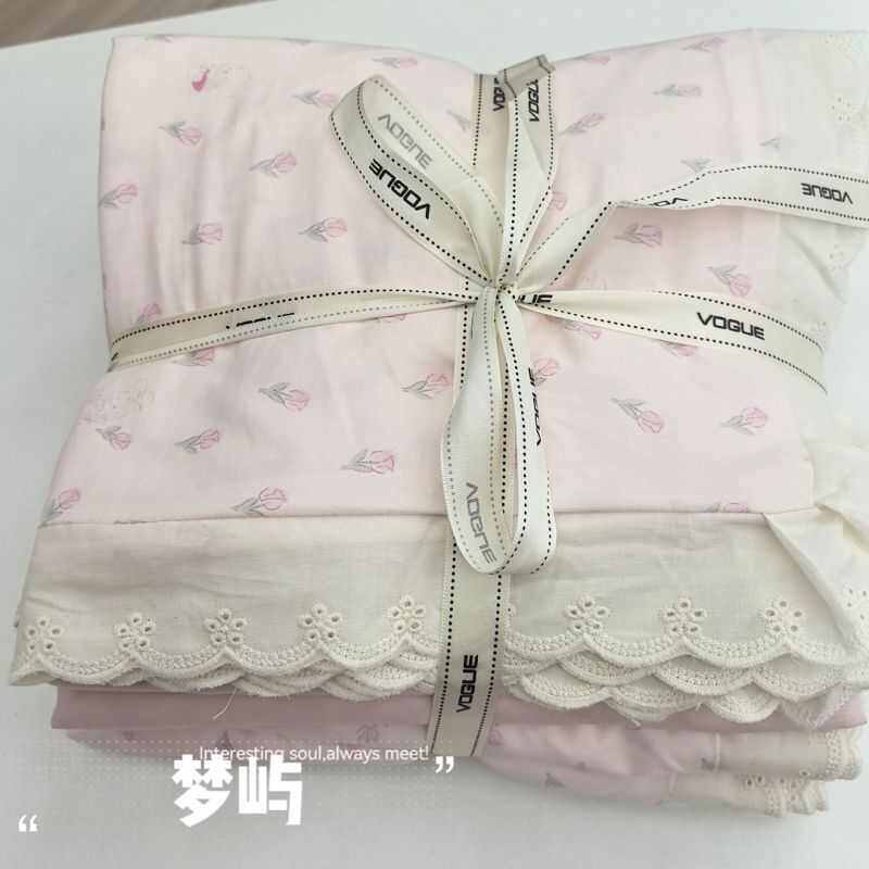 被套代发床上用品a四床单版 母婴双层级小花边裸睡清新类韩件套纱,床上用品,床品套件/四件套/多件套,淘宝优惠券,粉丝福利购,淘宝优惠卷