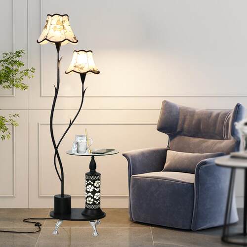 高档网红地灯客厅卧室ins风北欧简约现代创意沙发茶床几落台头立