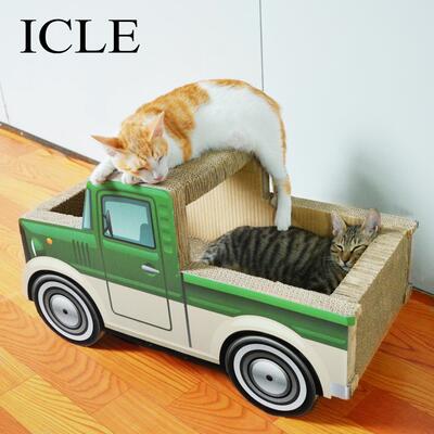 【工厂现货】icle小汽车客车猫窝猫洞绿皮卡车猫窝猫抓板