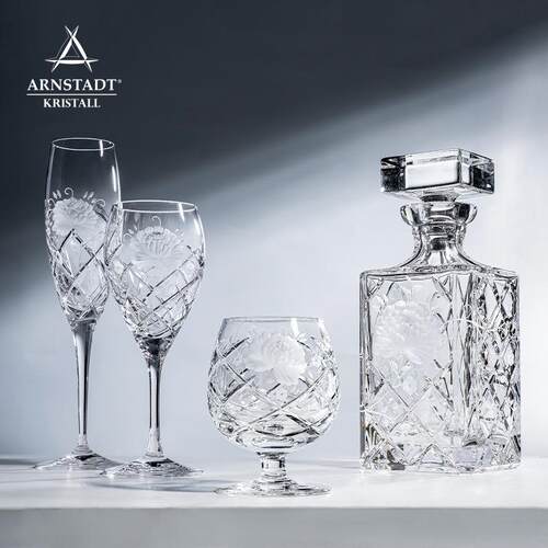 德国进口ARNSTADT安斯特纯手工切割水晶玻璃香槟杯起泡酒杯闻香杯