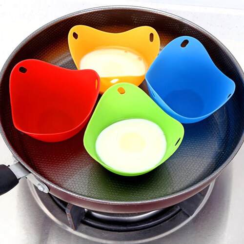 Home Creative Heat-Resistant Silicone Egg Cooker, Eco-Friend