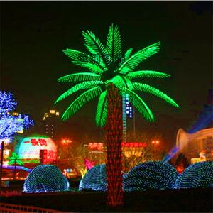 新年装饰小区道路亮化LED棕榈树灯 LED椰子树槐树发光树彩灯