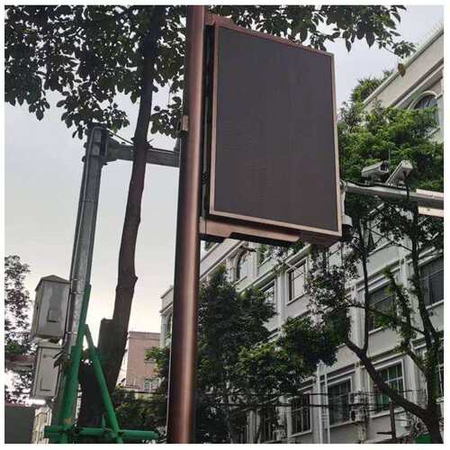 LED灯杆屏智慧城市户外P3P4全彩双面屏同显异显可全国安装显示屏