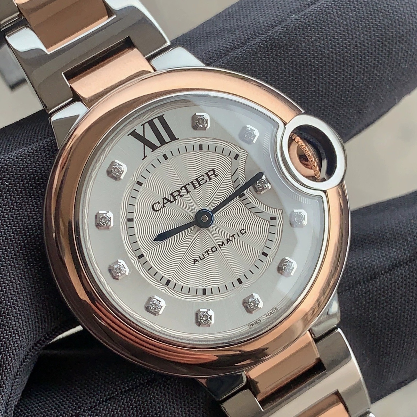 公价88000】98新卡地亚蓝气球18K玫瑰金W3BB0021女士手表33mm正品