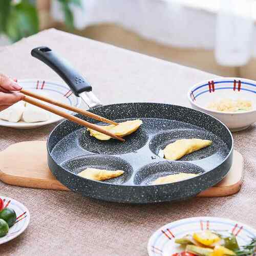 嘉士厨不粘锅煎鸡蛋锅迷你蛋饺锅蛋饺模具四孔平底锅煎蛋器煎蛋锅