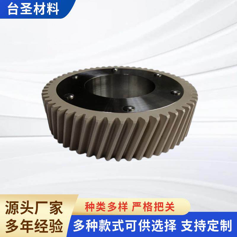 含油尼龙斜外齿轮螺旋柔性齿条齿轮制绒机金属工业用厂家直供销售