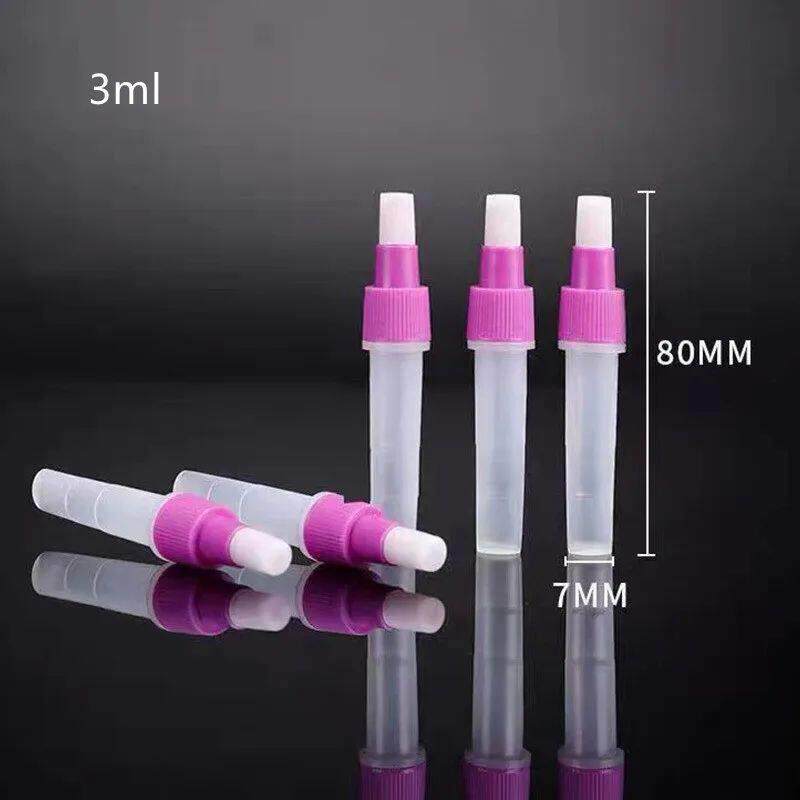 500Pcs 3ml 5ml Disposable Plastic Test Tubes Extraction - 实物图