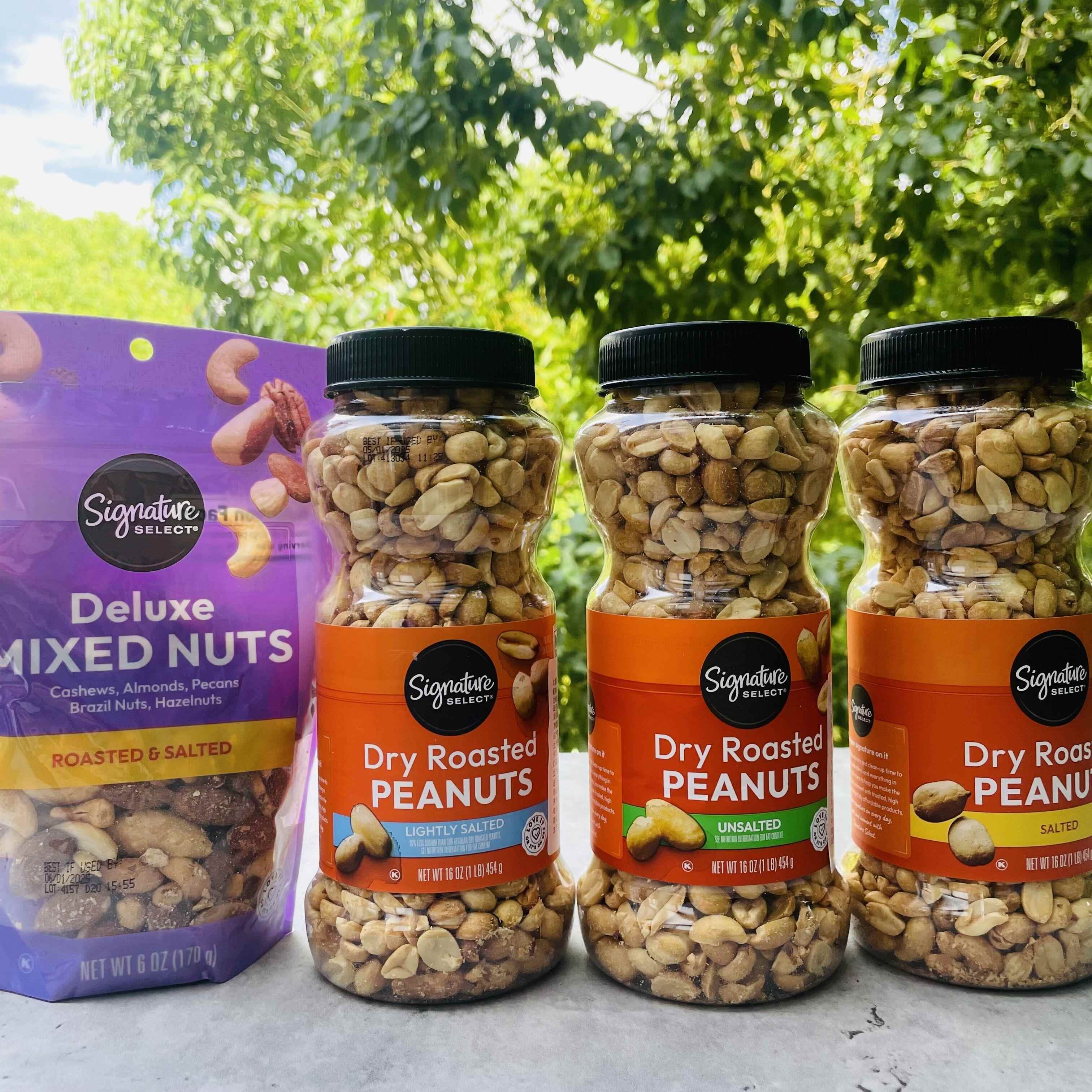 Dry Roasted Peanuts美国进口塞夫威烘烤花生坚果盐焗454g