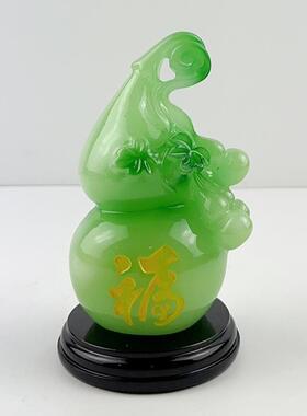 厂家直销福气满满葫芦摆件中式招财好运办公桌装饰桌面小摆件