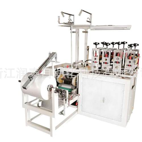 供应一次性塑料鞋套制袋机橡皮筋收口PE鞋套雨天鞋套设备