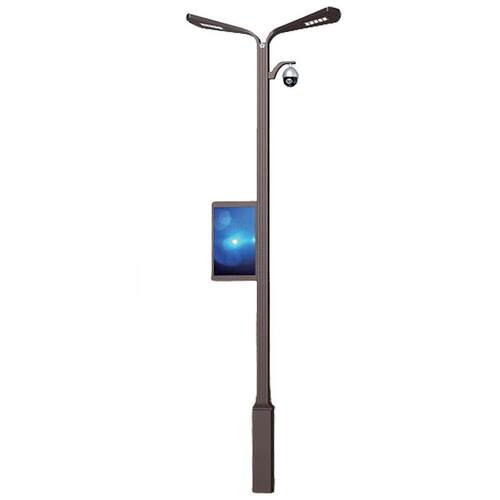 智慧路灯5G带显示屏wifi充电桩LED市电智慧型交通路灯杆