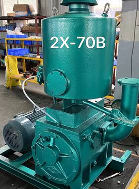 真空消泡机2x40真空泵70b双级旋片式真空泵高真空