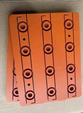 橘红色防静电胶木板电木板耐高温防火绝缘板来图定制加工零切