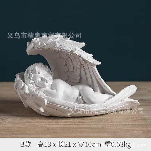 欧工式创意小天使情雕塑艺厅品居家客酒柜装饰品书桌y004房间小侣