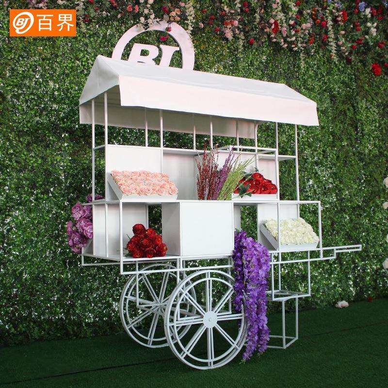 草坪户外摆设花架春节商场活动大型花车园艺花店服装店橱窗摆件