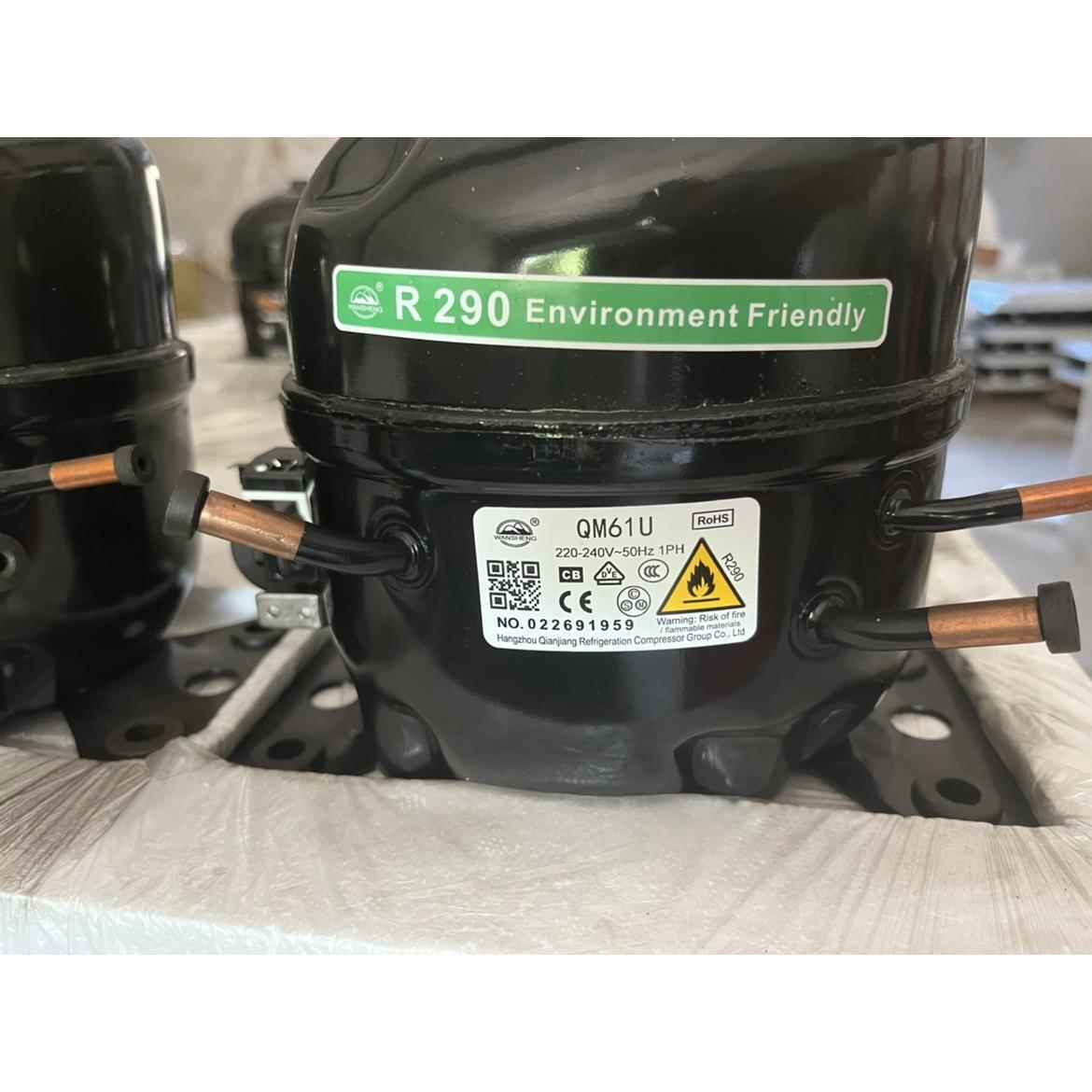 万胜全新QM46UQM61UQM80UQM50U70U商用冰箱压缩机冰柜压缩机R290