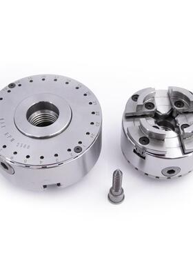 KP96-1-8TPI螺纹木工卡盘4寸M33螺纹KP2-3/4车床用自定心四爪卡