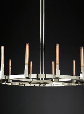 H欧K1343式R别后现代吊灯轻奢铜餐厅大气全铜灯美式轻奢墅客厅全