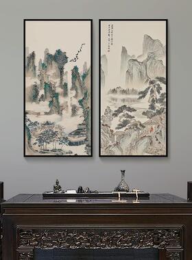 山水画饰新中店式30565壁画装客厅玄关画中国风酒大堂挂装饰画茶