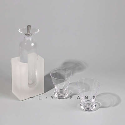 一匚 样板房酒具酒壶醒酒器摆件 售楼处酒柜茶几书柜装软装饰品
