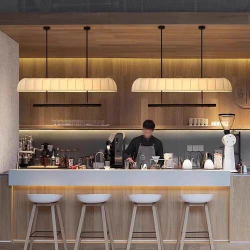 收银台上方吊灯酒店前台茶室岛台咖啡厅长条灯具商用餐厅吧台吊灯
