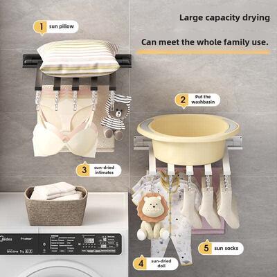 folding laundry clothes garment drying hanger rack holder