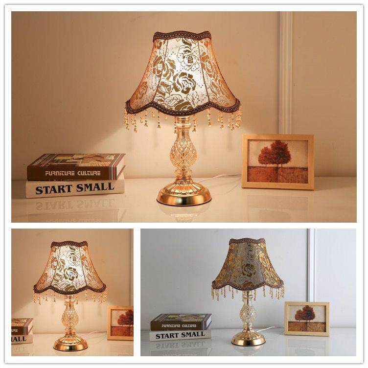 欧式简约LED书房客厅卧室床头灯 时尚铁艺创意装饰节能台灯调光灯