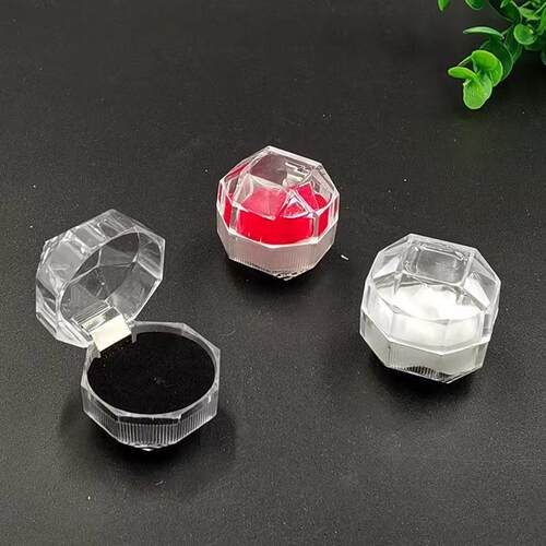 Hot-selling Transparent Crystal Ring Box, Acrylic Jewelry Bo