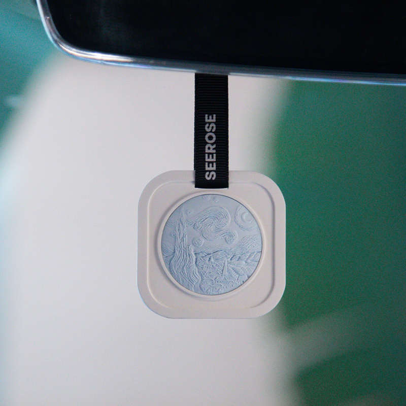 SEEROSE西罗斯梵高星空车载香薰挂件衣柜固体香氛送朋友生日礼物